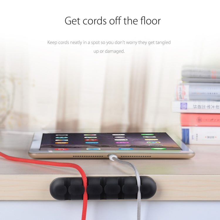 ORICO CBS5 Silicone Material Desktop Cable Manager Winder Fixer, Size: 9.6*2*1.2cm(Orange) - free shipping - PMC Jewellery - Order now!