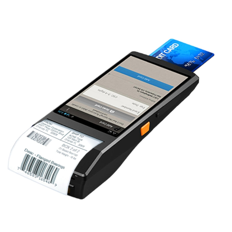 PDA-5501 Multi-function 5.5 inch IPS Screen IP65 Protection All-in-one Intelligent Terminal, Built-in Thermal Line Printer & MIC & Speaker, Support WiFi & Bluetooth & GPS(Black) - Receipt Printers by PMc TechLife | Online Shopping South Africa | PMc TechLife | Buy Now Pay Later Mobicred