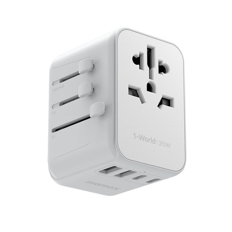 MOMAX 1-World UA9 PD 35W Fast Charger Power Adapter(White) - free shipping - PMC TechLife - Order now!