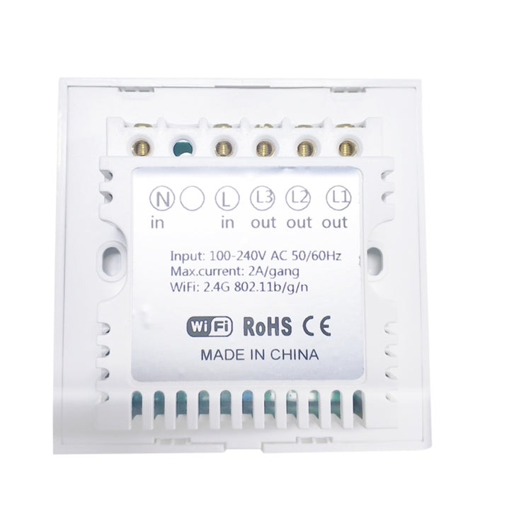 WS-UK-02 EWeLink APP & Touch Control 2A 2 Gangs Tempered Glass Panel Smart Wall Switch, AC 90V-250V, UK Plug - Smart Socket by PMC TechLife | Online Shopping South Africa | PMC TechLife | Buy Now Pay Later Mobicred