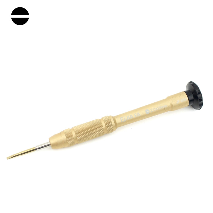 JIAFA JF-609-2.0 Mobile Phone Repair Tool 2.0 x 25mm Slotted Screwdriver (Gold) - Screwdriver by JIAFA | Online Shopping South Africa | PMc TechLife | Buy Now Pay Later Mobicred