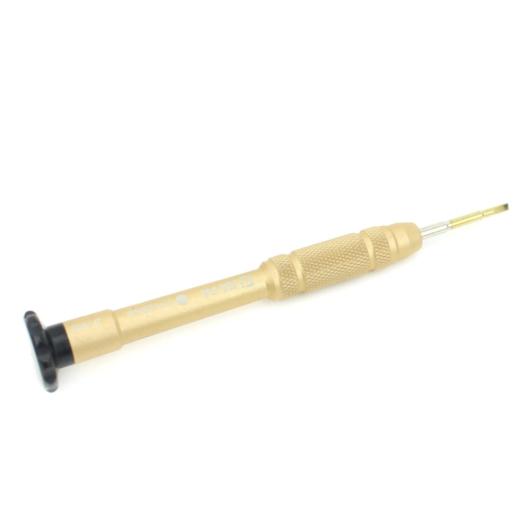 JIAFA JF-609-2.0 Mobile Phone Repair Tool 2.0 x 25mm Slotted Screwdriver (Gold) - Screwdriver by JIAFA | Online Shopping South Africa | PMc TechLife | Buy Now Pay Later Mobicred