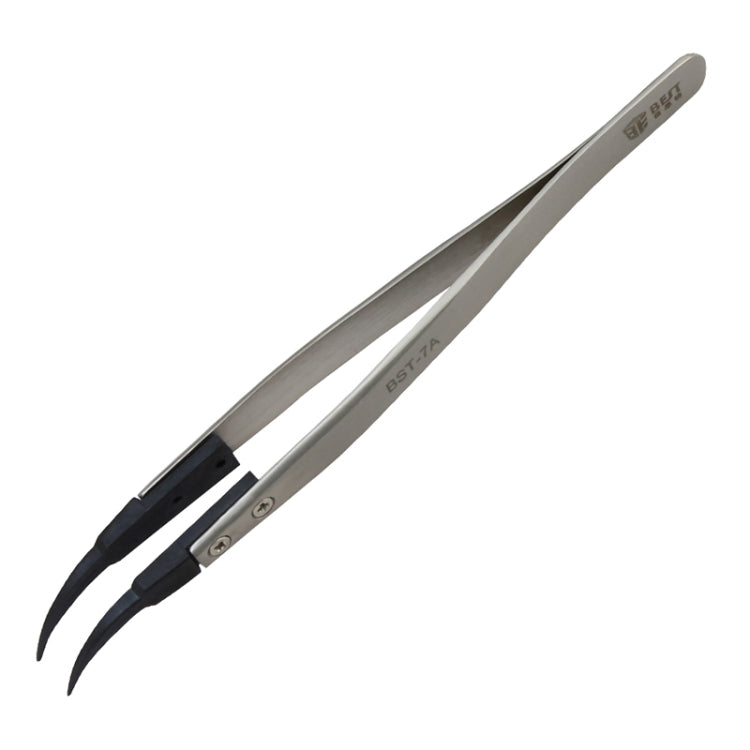 BEST BST-7A  Curved Head Tweezers for Mobile Phone / Computer Repair - Tweezers by BEST | Online Shopping South Africa | PMC TechLife | Buy Now Pay Later Mobicred
