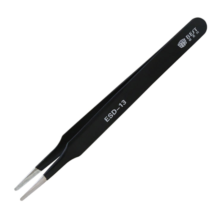 BEST BST-13 Precision Anti-static ESD Stainless Steel Tweezers - free shipping - PMC TechLife - Order now!
