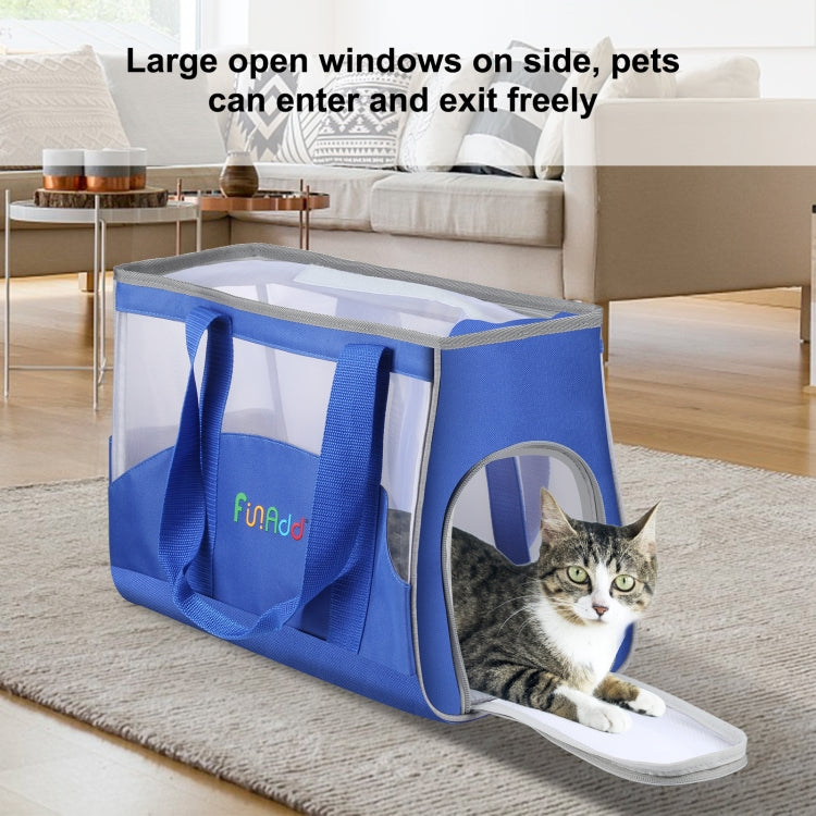 FUNADD Portable Breathable Pet Bag Outdoor Shoulder Tote Bag (Blue) - Pet Storages & Bags by FunAdd | Online Shopping South Africa | PMC TechLife | Buy Now Pay Later Mobicred