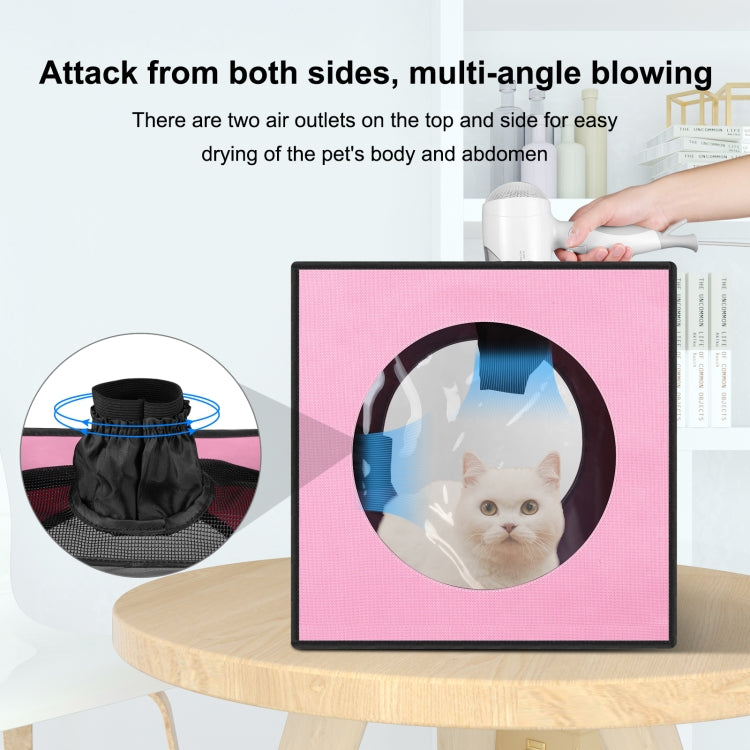 FUNADD Pet Bath Drying Box Portable Folding Dryer Cage, Suitable for Pets up to 5kg(Pink) - Grooming by PMC TechLife | Online Shopping South Africa | PMC TechLife | Buy Now Pay Later Mobicred