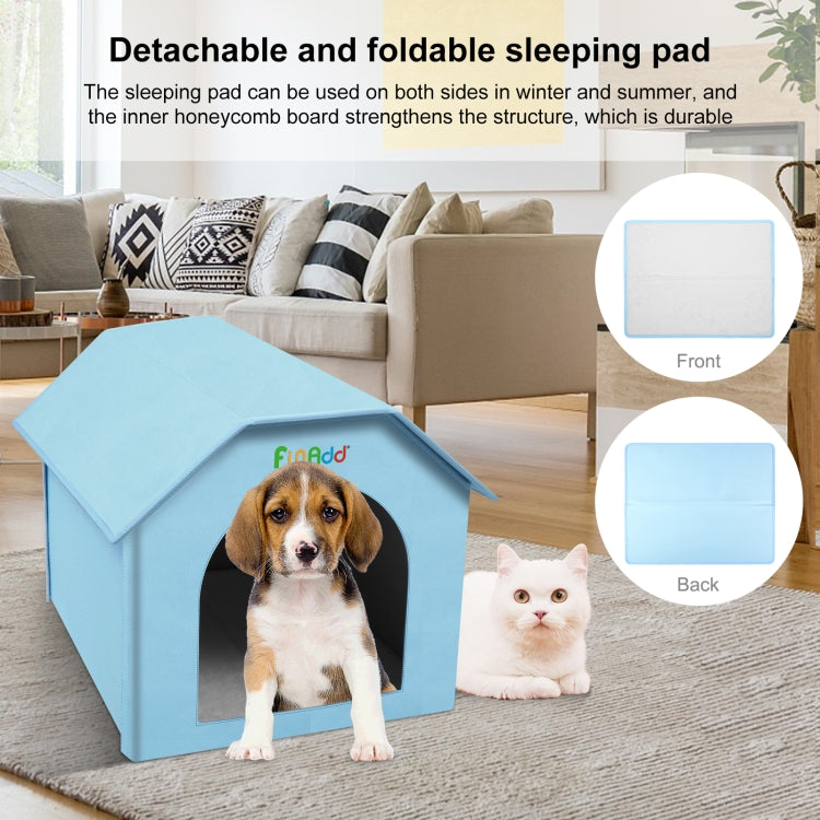 FUNADD Extra Large Folding Weatherproof Pet Houses with Removable Mat (Blue) - Pet Houses & Accessories by FunAdd | Online Shopping South Africa | PMC TechLife | Buy Now Pay Later Mobicred