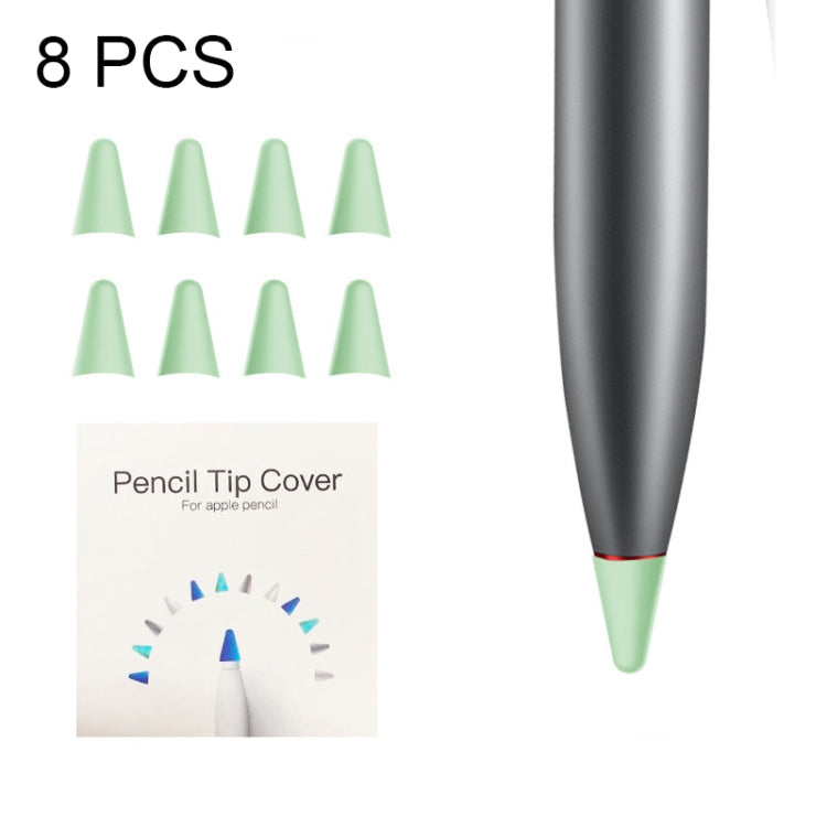 8 PCS Non-slip Mute Wear-resistant Nib Cover for M-pencil Lite (Mint Green) - Pencil Accessories by PMC Jewellery | Online Shopping South Africa | PMC Jewellery | Buy Now Pay Later Mobicred