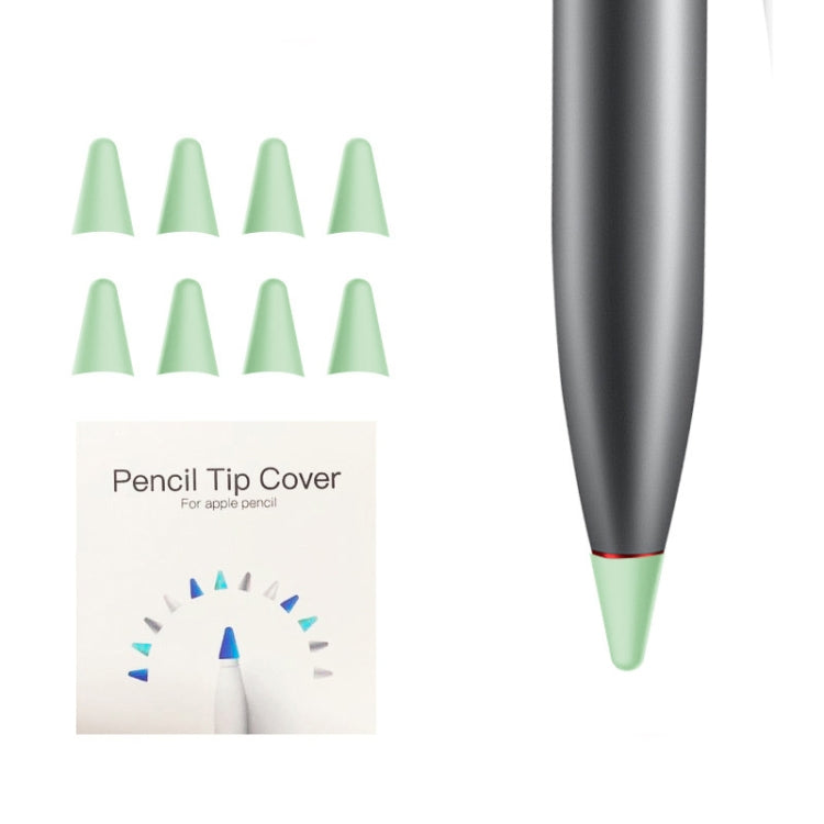 8 PCS Non-slip Mute Wear-resistant Nib Cover for M-pencil Lite (Mint Green) - Pencil Accessories by PMC Jewellery | Online Shopping South Africa | PMC Jewellery | Buy Now Pay Later Mobicred