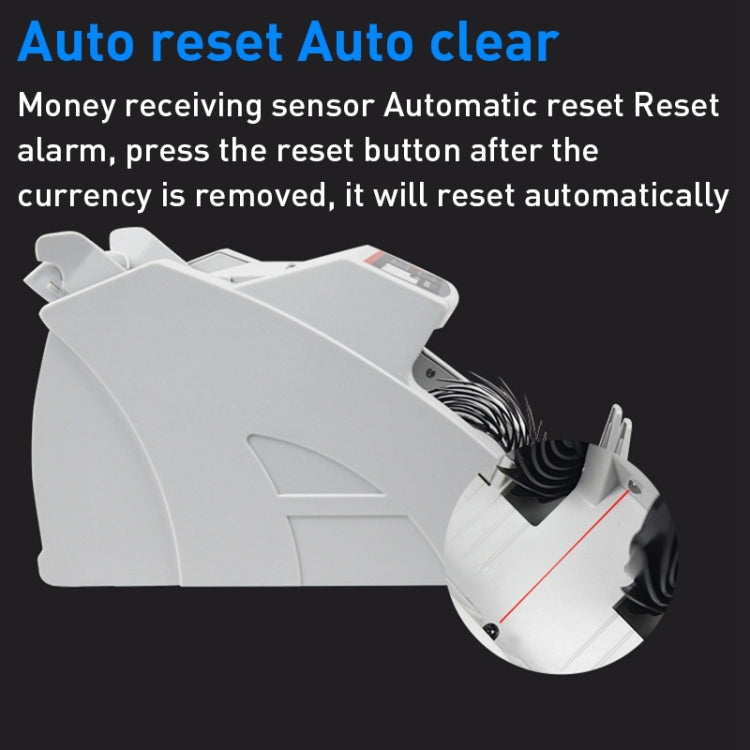 2108UV/IR 220V Multi-Currency Money Counter, Specification: US Plug - Currency Counter by PMC TechLife | Online Shopping South Africa | PMC TechLife | Buy Now Pay Later Mobicred