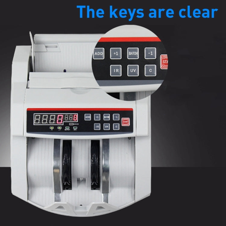 2108UV/IR 220V Multi-Currency Currency Counter, Specification: UK Plug - Currency Counter by PMC TechLife | Online Shopping South Africa | PMC TechLife | Buy Now Pay Later Mobicred