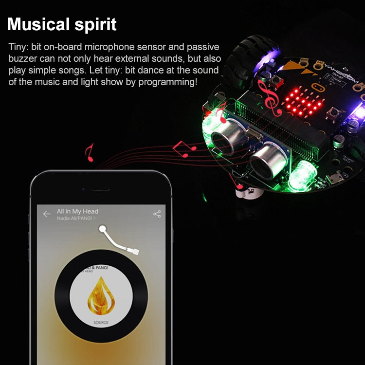 Yahboom Tinybit Smart Robot Car Compatible with Micro:bit V2/1.5 board, without Micro:bit V2/V1.5 Board - free shipping - PMC TechLife - Order now!