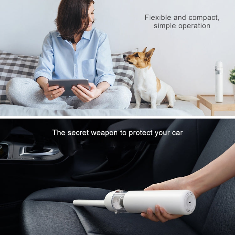 Original Xiaomi Mijia 120W 13000Pa Portable Handheld Car Home Vacuum Cleaner Dust Catcher Cleaning Tools(White) - free shipping - PMC TechLife - Order now!