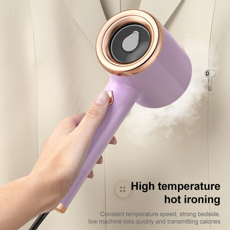 GT-01 33W Handheld Garment Steamer Electric Iron, UK Plug (Light Purple) - free shipping - PMC TechLife - Order now!