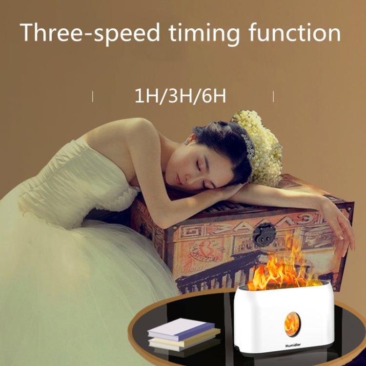 USB Simulation Flame Humidifier (White) - free shipping - PMC TechLife - Order now!