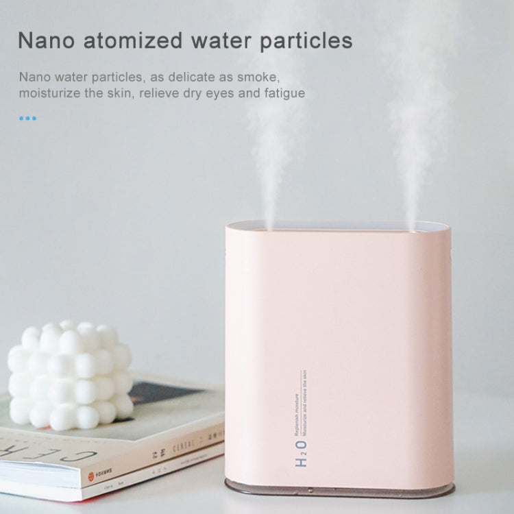 Y10 Runway Dual Jet Humidifier Colorful Marquee Night Light 1L Air Purifier for Home Office(Pink) - free shipping - PMC TechLife - Order now!