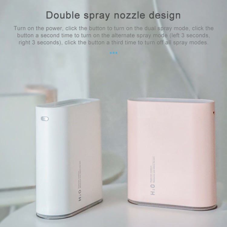 Y10 Runway Dual Jet Humidifier Colorful Marquee Night Light 1L Air Purifier for Home Office(Pink) - free shipping - PMC TechLife - Order now!