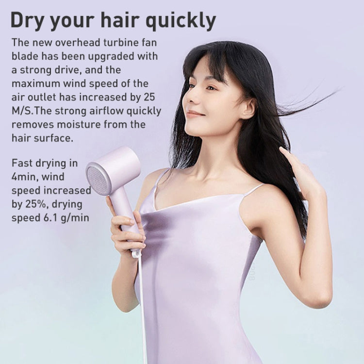 Original Xiaomi Mijia H301 Negative Ion Quick Drying Electric Hair Dryer, US Plug(Purple) - free shipping - PMC TechLife - Order now!