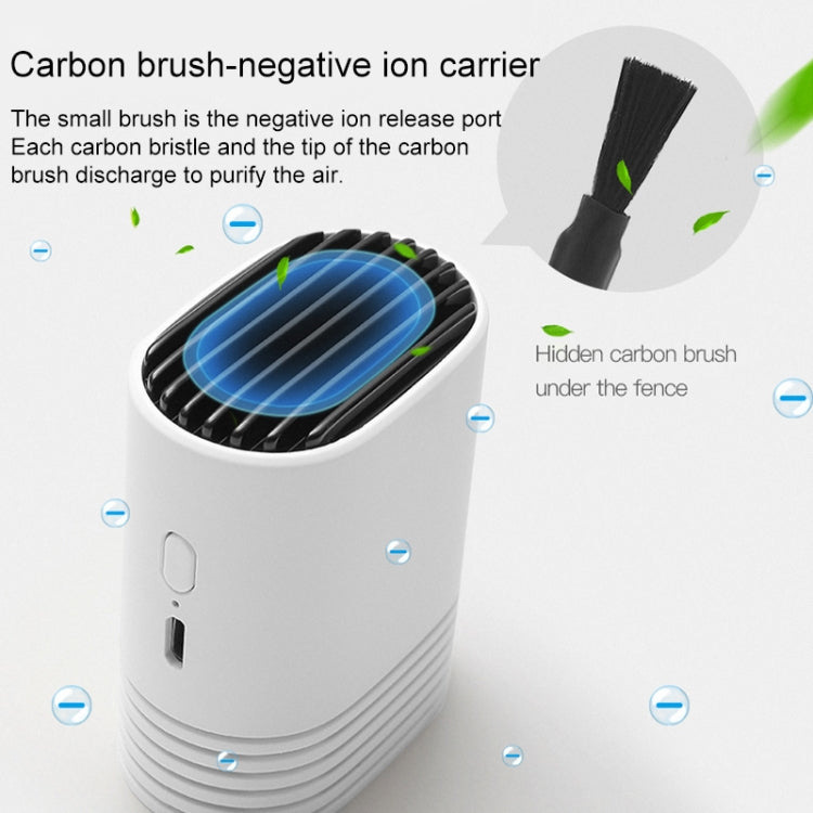 HE-K001 Hanging Neck Negative USB Rechargeable Ion Air Purifier Portable Household Formaldehyde Removal Portable Purifier(Black) - free shipping - PMC TechLife - Order now!