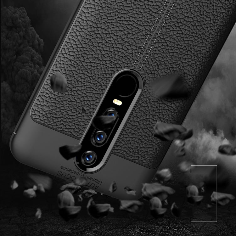Litchi Texture TPU Case for Huawei Mate RS Porsche Design(Black) - Huawei Cases by PMC TechLife | Online Shopping South Africa | PMC TechLife