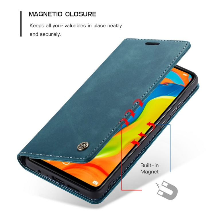 CaseMe-013 Multifunctional Retro Frosted Horizontal Flip Leather Case for Huawei P30 Lite, with Card Slot & Holder & Wallet (Blue) - free shipping - PMC Jewellery - Order now!