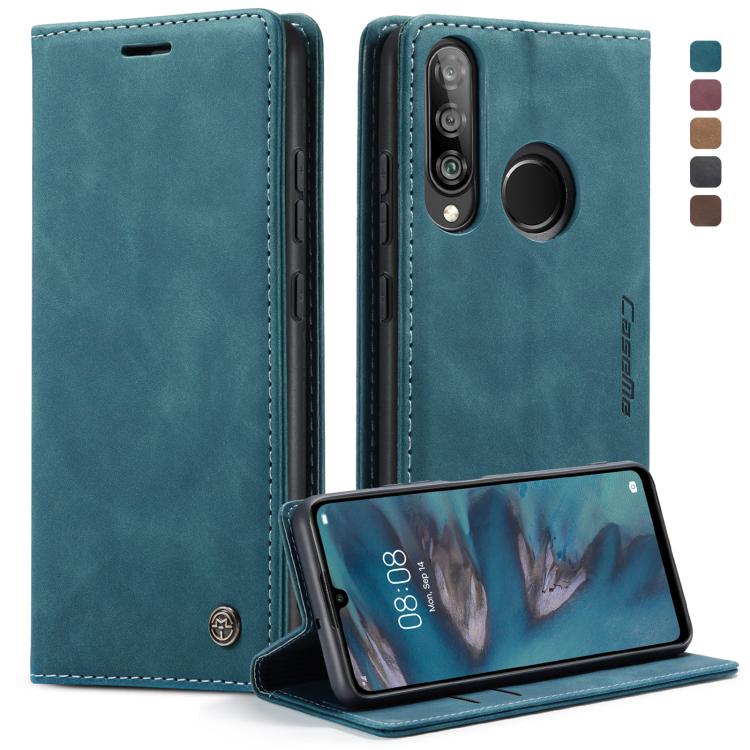 CaseMe-013 Multifunctional Retro Frosted Horizontal Flip Leather Case for Huawei P30 Lite, with Card Slot & Holder & Wallet (Blue) - free shipping - PMC Jewellery - Order now!