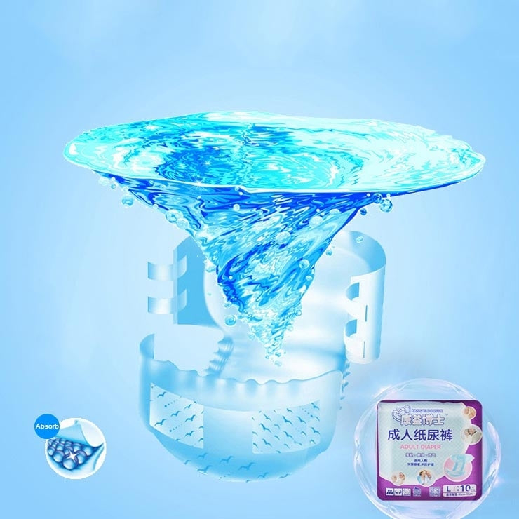 KANG YI DOCTOR Adult Diapers Cloth for Disabled Old Women and Men Disposable Nappy Incontinence, L, Suitable for waistline: 1.7-2.5 Feet - free shipping - PMC TechLife - Order now!