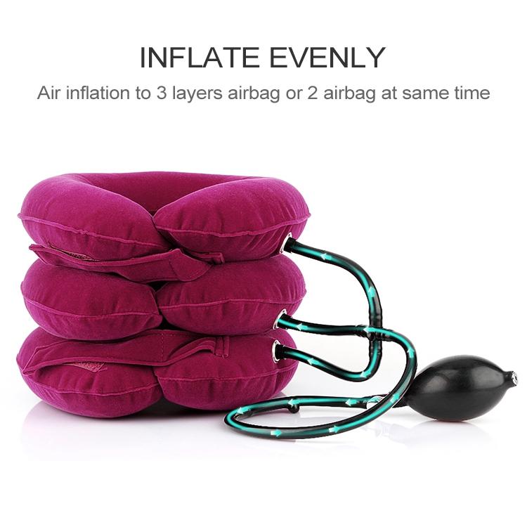 Household Full Cashmere Cervical Traction Instrument Neck Protection Inflatable Cervical Spine Massage Instrument (Coffee) - free shipping - PMC TechLife - Order now!