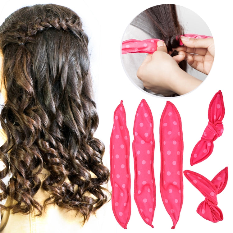20 PCS Cute Wave Point Hair Curler Sleeping Rabbit Ear Hair Roll - free shipping - PMC TechLife - Order now!