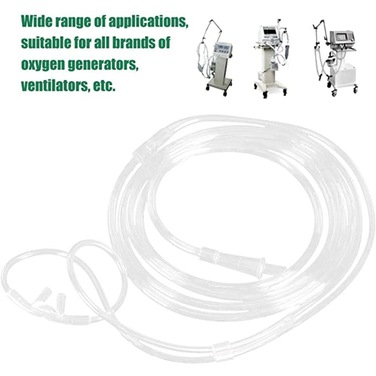 5 PCS Household Disposable Double-hole Nasal Oxygen Tube Pipe Oxygen Supply Tubing, Length: 10m - free shipping - PMC TechLife - Order now!