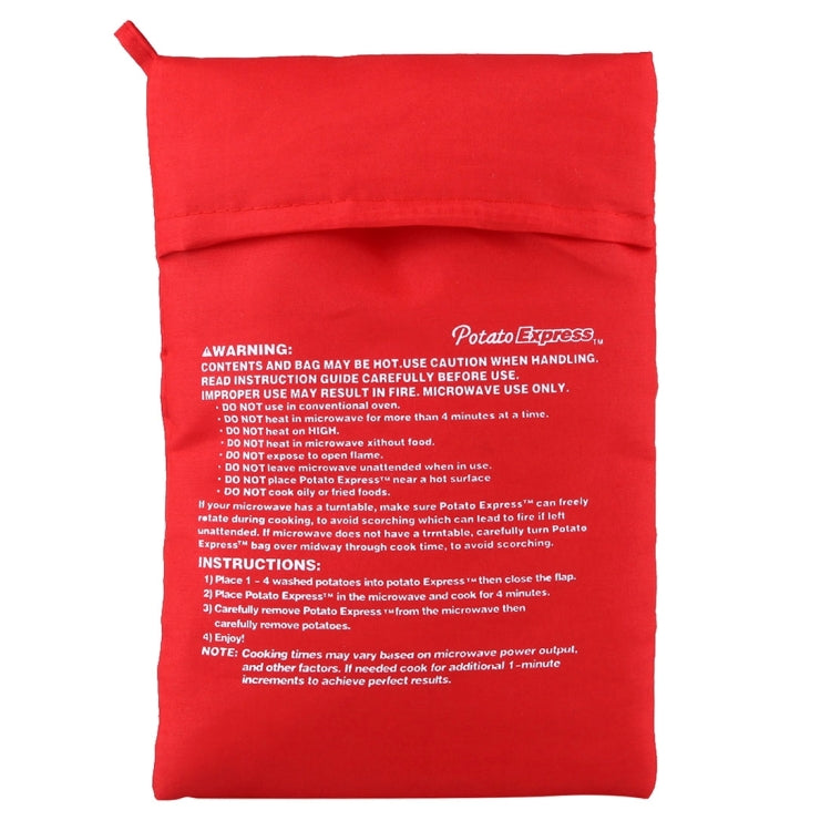 Washable Reusable Microwave Potato Cooker Bag (Cooks Up to 4 Potatoes At The Same Time), Size: 26.7*17.6cm(Red) - free shipping - PMC TechLife - Order now!