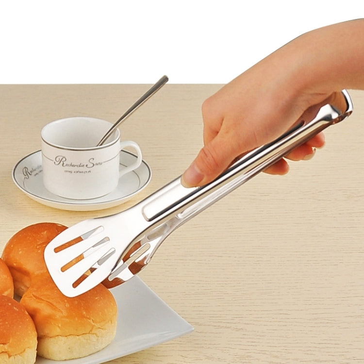 Stainless Steel Barbecue Steak Clip Tongs BBQ Roasting Shovels Leak Steak Shovel Spatula Food Clamp Bread Clips, Length: 24cm - Food Clips & Clips by PMC TechLife | Online Shopping South Africa | PMC TechLife | Buy Now Pay Later Mobicred