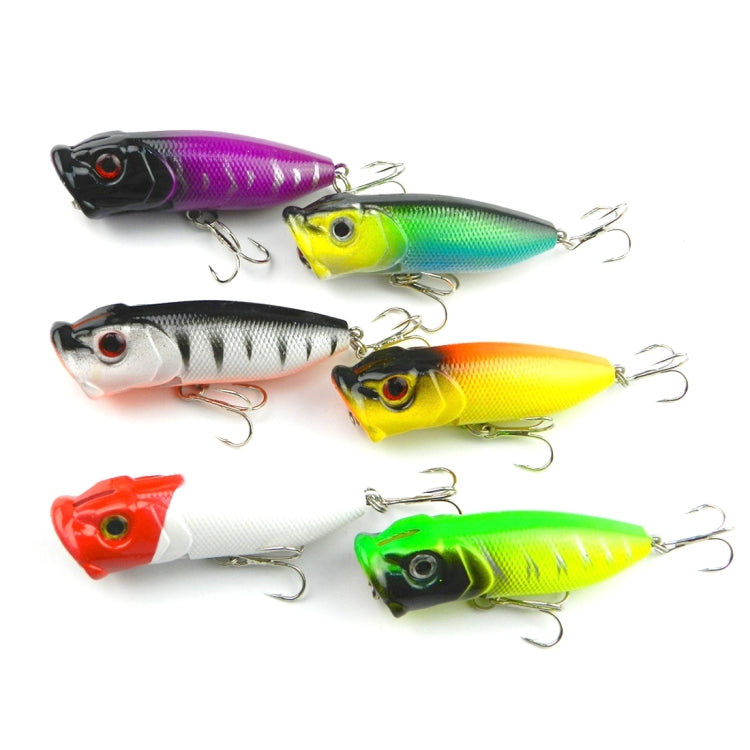 HENGJIA Plastic Artificial Fishing Lures Popper Bionic Fishing Bait with Hooks, Length: 6.5 cm, Random Color Delivery - Fishing Lures by HENGJIA | Online Shopping South Africa | PMC TechLife | Buy Now Pay Later Mobicred