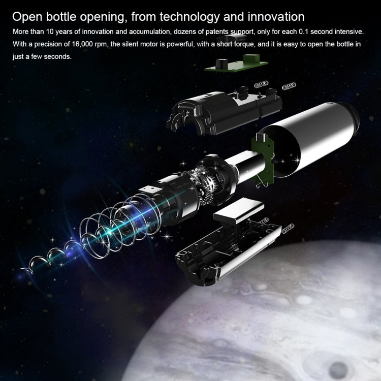 Original Xiaomi Youpin CIRCLE JOY Automatic Rechargeable Electric Wine Bottle Opener(Black) - free shipping - PMC TechLife - Order now!