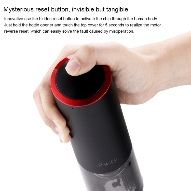 Original Xiaomi Youpin CIRCLE JOY Automatic Rechargeable Electric Wine Bottle Opener(Black) - free shipping - PMC TechLife - Order now!