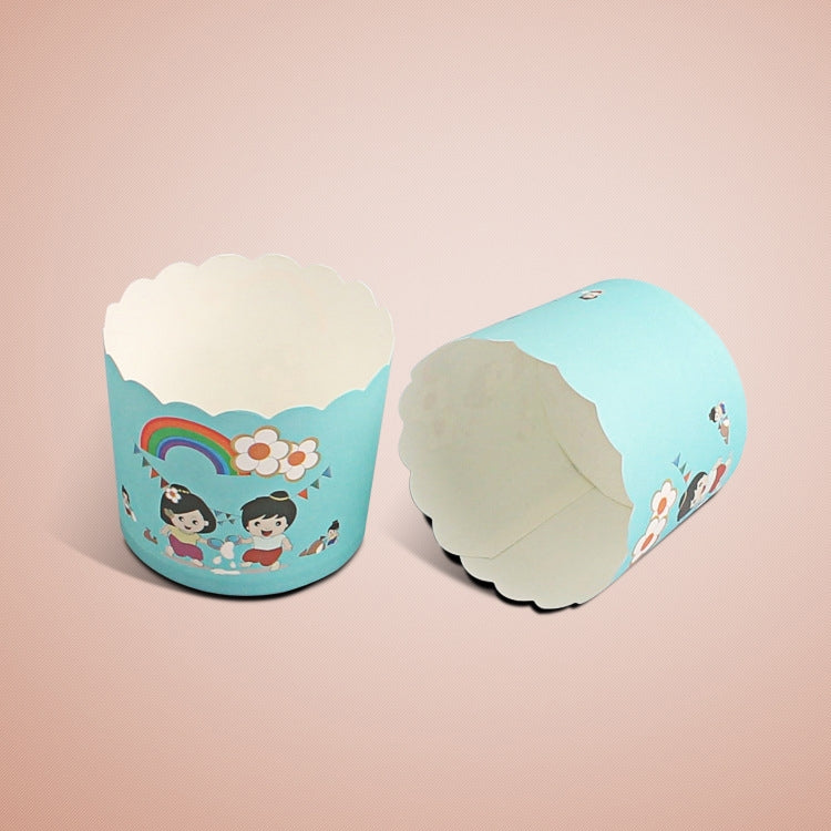 24pcs / Pack Round Lamination Cake Cup Muffin Cases Chocolate Cupcake Liner Baking Cup, Size: 7 x 6  x 5.5cm, Random Color Delivery - Food Molds by PMC TechLife | Online Shopping South Africa | PMC TechLife | Buy Now Pay Later Mobicred