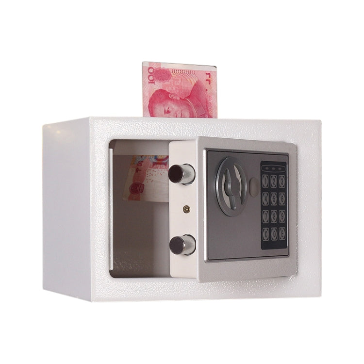 17E Home Mini Electronic Security Lock Box Wall Cabinet Safety Box with Coin-operated Function(White) - Safety Box by PMc TechLife | Online Shopping South Africa | PMc TechLife | Buy Now Pay Later Mobicred