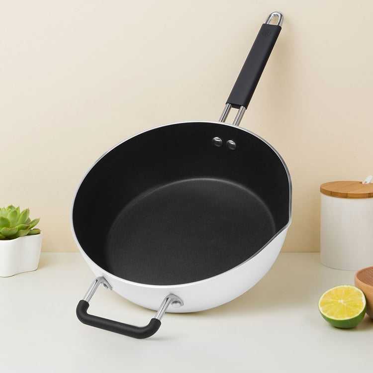 Original Xiaomi Youpin Non Stick Frying Pan Cooking Pot(White) - free shipping - PMC TechLife - Order now!