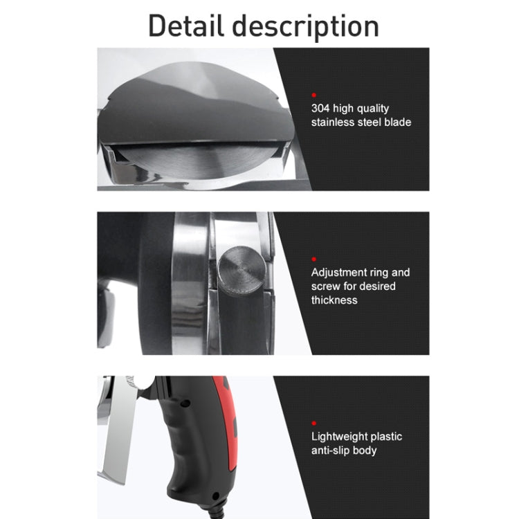 Portable Meat Slicer Electric Meat Cutter Turkish Barbecue Slicer, EU Plug - Cutter & Peeler by PMC TechLife | Online Shopping South Africa | PMC TechLife | Buy Now Pay Later Mobicred