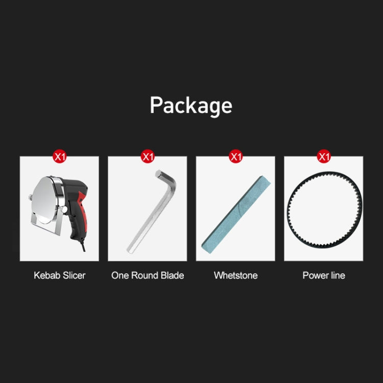 Portable Meat Slicer Electric Meat Cutter Turkish Barbecue Slicer, EU Plug - Cutter & Peeler by PMC TechLife | Online Shopping South Africa | PMC TechLife | Buy Now Pay Later Mobicred