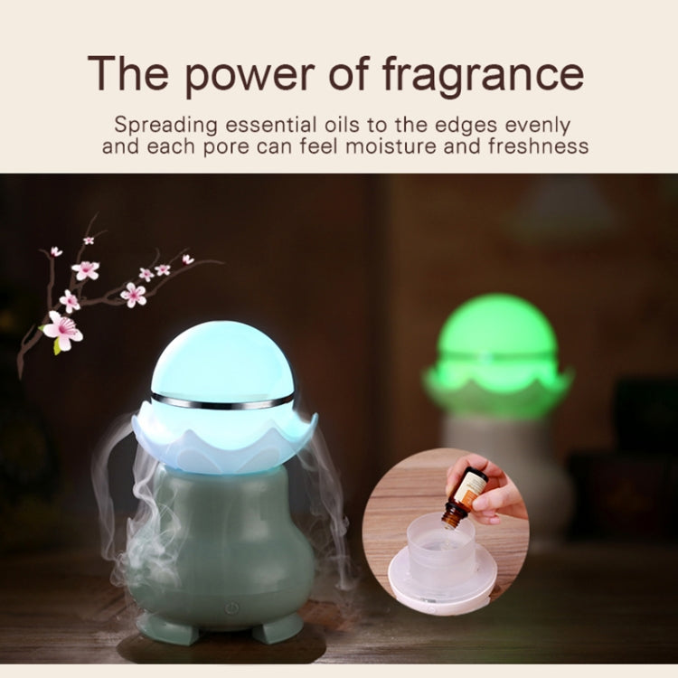 4W USB Charging Night Luminescent Pearl Ultrasonic Aromatherapy Humidifier with LED Colorful Light for Home / Office, Water Tank Capacity: 95ml, DC 5V(Mint Green) - Air Purifiers & Accessories by PMC TechLife | Online Shopping South Africa | PMC TechLife | Buy Now Pay Later Mobicred