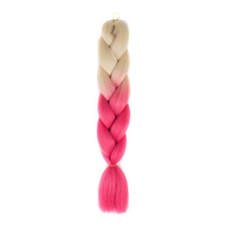 Fashion Color Gradient Individual Braid Wigs Chemical Fiber Big Braids, Length: 60cm(17Beige Peach Red) - free shipping - PMC TechLife - Order now!