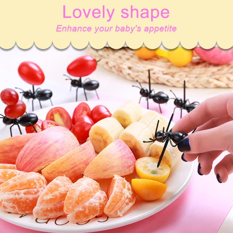 12pcs / Box Worker Ant Fruit Forks Snack Cake Dessert Tableware Home Kitchen Party Dinner Fruit Pick Kitchen Tool - Gadgets by PMC TechLife | Online Shopping South Africa | PMC TechLife | Buy Now Pay Later Mobicred