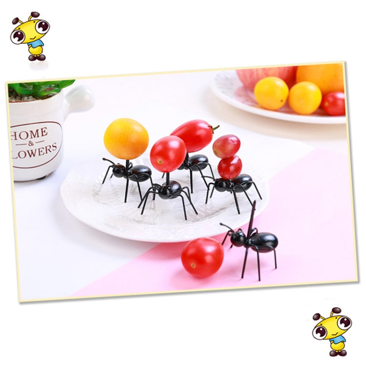 12pcs / Box Worker Ant Fruit Forks Snack Cake Dessert Tableware Home Kitchen Party Dinner Fruit Pick Kitchen Tool - Gadgets by PMC TechLife | Online Shopping South Africa | PMC TechLife | Buy Now Pay Later Mobicred