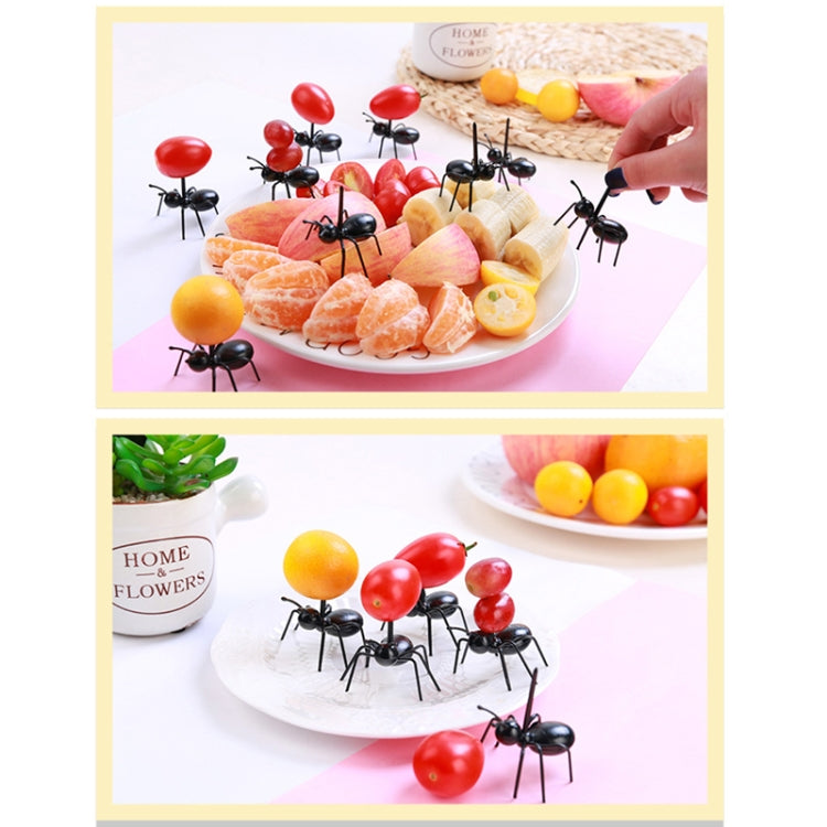12pcs / Box Worker Ant Fruit Forks Snack Cake Dessert Tableware Home Kitchen Party Dinner Fruit Pick Kitchen Tool - Gadgets by PMC TechLife | Online Shopping South Africa | PMC TechLife | Buy Now Pay Later Mobicred