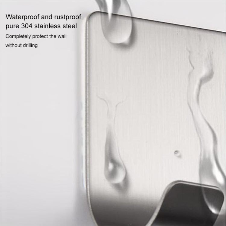 Stainless Steel Plug Power Cord Hook Bathroom Non-perforated Storage Rack, Size: 61x45mm - Hook by PMC TechLife | Online Shopping South Africa | PMC TechLife | Buy Now Pay Later Mobicred