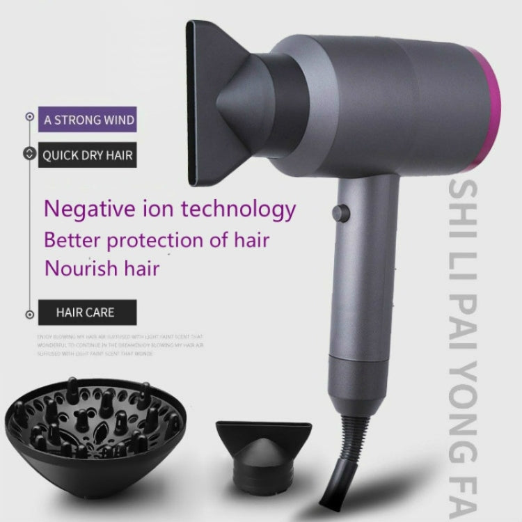 Household High-power Silent  Blow Dryer,Constant Temperature Hot and Cold Negative Ion Hair Drier, EU Plug - free shipping - PMC TechLife - Order now!