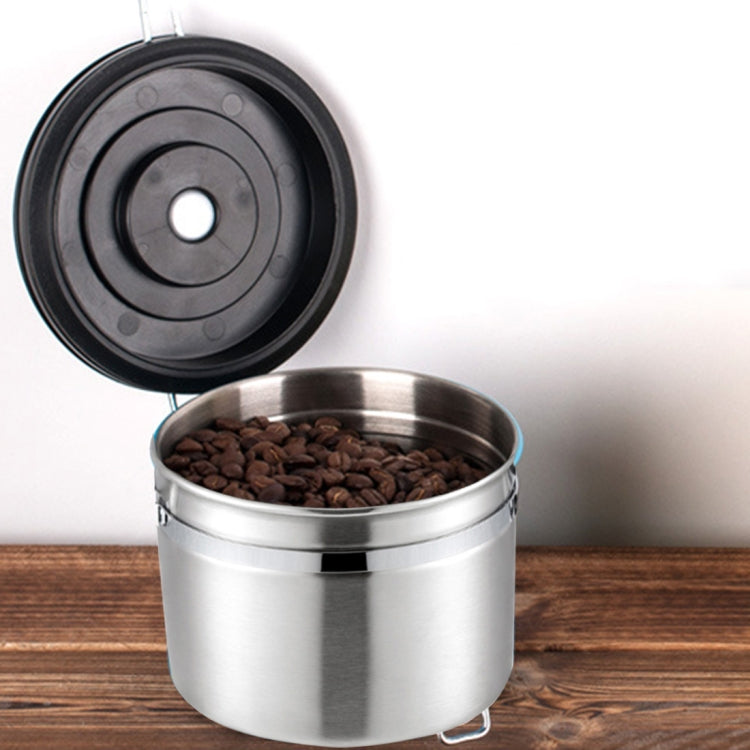 800ml Stainless Steel Sealed Food Coffee Grounds Bean Storage Container with Built-in CO2 Gas Vent Valve & Calendar (Silver) - Coffee Machine & Accessories by PMC TechLife | Online Shopping South Africa | PMC TechLife | Buy Now Pay Later Mobicred