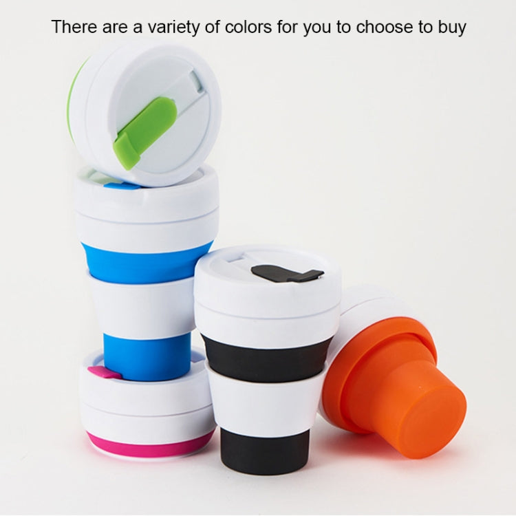 350ml Outdoor Pocket-Sized Coffee Tea Collapsible Travel Mug Silicone Cup with Lid (Blue) - free shipping - PMC TechLife - Order now!