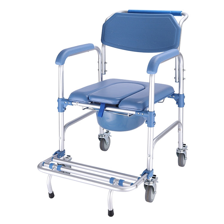 Elderly Toilet Seat Aluminum Alloy Wheelchair Pregnant Women Shower Chair with Wheels - free shipping - PMC TechLife - Order now!
